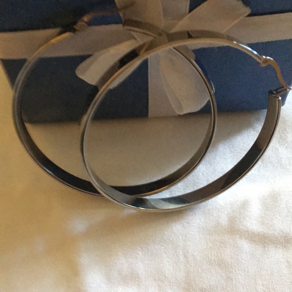 2in Hoop Earrings - Picture 2 of 3